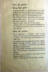 H.N. Werkman 'Leve de poëzie' (Particuliere Collectie Provincie Groningen)