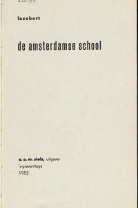 Vooromslag van 'De amsterdamse school'