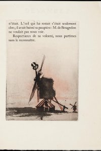 Monsieur de Bougrelon, pagina [143] met ets door Drian 