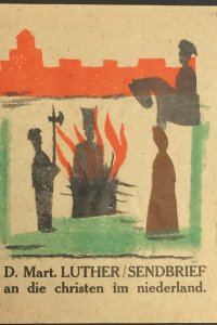 Mart. Luther, H.N. Werkman, Sendbrief an die Christen im Niederland (1941), omslag (Koninklijke Bibliotheek)