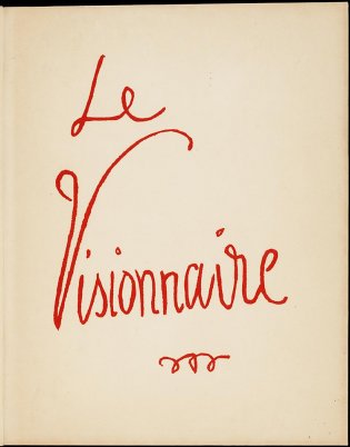 Omslag van Julien Green, Le visionnaire (1950) 