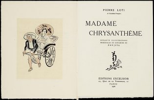Madame Chrysanthème, frontispice en titelpagina 