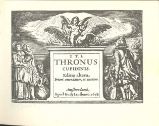 Titelpagina van 'Thronus Cupidinis'