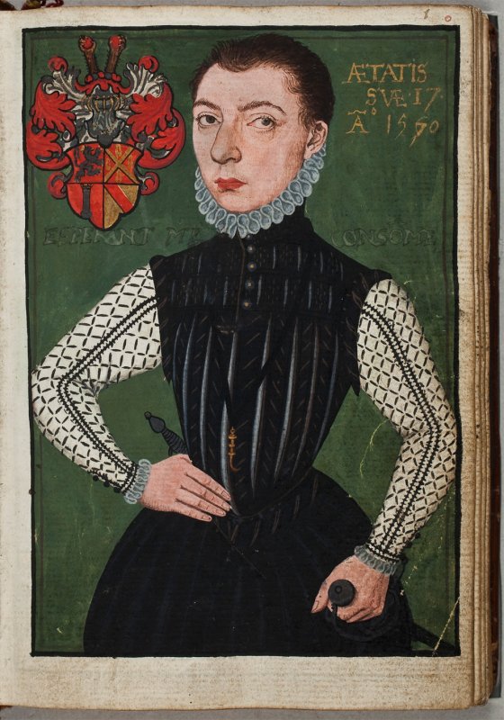 f. IIr+1r: Jacob van Bronckhorst van Batenburg en N.N., Douai, 1571