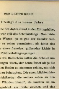 'Die Predigt des neuen Jahrs' in Martin Buber, Die Legende des Baalschem (1932) 