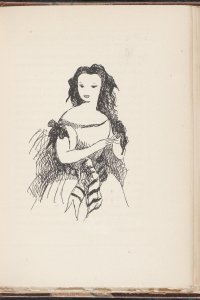 Luce ou L’enfance d’une courtisane, page 53 avec une lithographie de Marie Laurencin