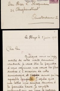 Brief van Anny Antoine aan Louis Koopman (1933) 