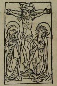 Houtsnede uit Horologium devotionis (editie 1488) 
