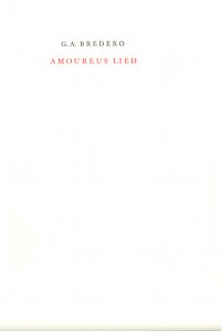 Voorzijde omslag van 'Amoureus lied'