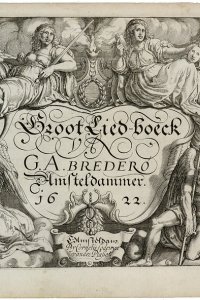 Titelpagina van 'Boertigh, amoreus, en aendachtigh groot lied-boeck'