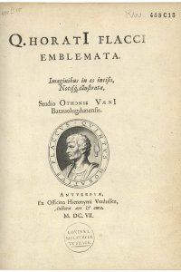 Titelpagina van 'Emblemata Horatiana'