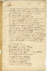 Brief van Joannes Six van Chandelier aan Johannes Coccejus, 20 augustus 1669 over de berijming der psalmen, blad 1, recto