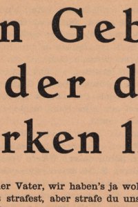 [M. Luther], H.N. Werkman, Ein Gebet wider den Türken 1541 (1943) [Detail van tekst, pagina 1]