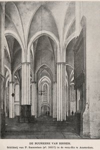 Interieur van de Buurkerk te Utrecht