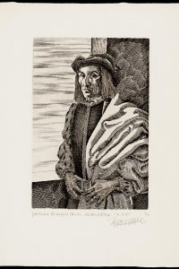 Portrait of François Cenci, etching by Jean Paul Vroom: second state 
