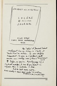 Ontwerpschets voor Colère, uit: Het Fransche boek (1927)