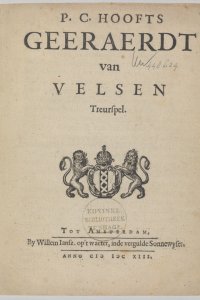 Titelpagina van 'Geeraerdt van Velsen'
