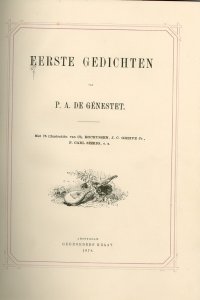 Titelpagina van 'Eerste gedichten'
