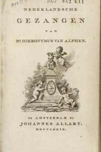 Titelpagina van 'Nederlandsche gezangen'