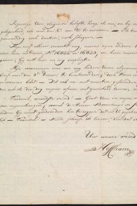 Brief van O.C.F. Hoffham aan P.J. Uylenbroek, 10 juli 1773.