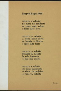H.N. Werkman 'Hoopvol begin 1936' (in Hot Printing)