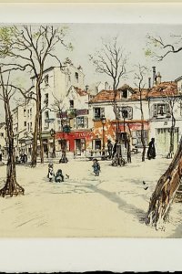 'La place du tetre' door Eugène Véder 
