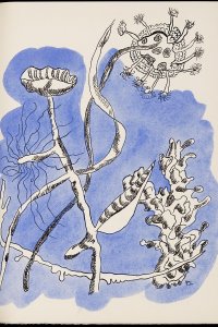 Arthur Rimbaud, Les illuminations (1949), p. [37]: litho van Fernand Léger 