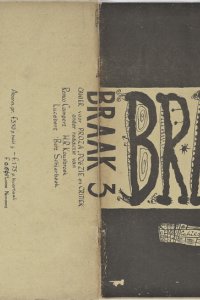 Braak, nummer 3 (1950), voor- en achterzijde omslag, getekend door Lucebert