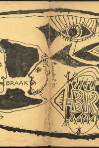 Braak, nummer 5 (1950), voor- en achterzijde omslag, getekend door Lucebert