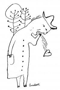 Mandril, (mei 1952), p. 2: cartoon door Lucebert