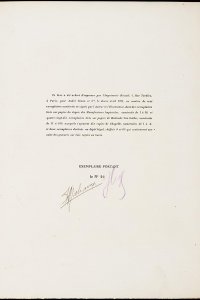 Lunes en papier, colofon, gesigneerd door André Malraux en Fernand Léger 