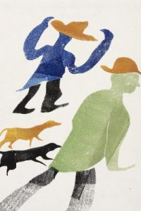 H.N. Werkman, 'Mannen met hondjes' (Groninger Museum)