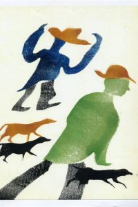 H.N. Werkman, 'Mannen met hondjes' (Particuliere Collectie Zuid-Holland)