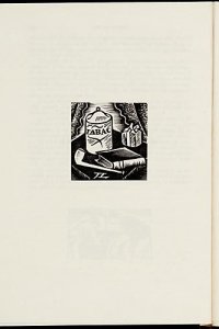 Pagina 122-123 met houtsnedes door Jean Lébédeff