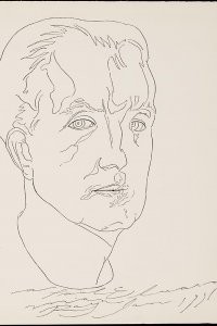 Portret van Paul Éluard door Man Ray 