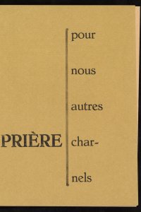 Charles Péguy, H.N. Werkman, Prière pour nous autres charnels (1941), binnenzijde vooromslag en pagina 1 [proef]