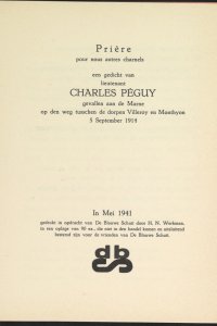 Charles Péguy, H.N. Werkman, Prière pour nous autres charnels (1941). Pagina 4. 