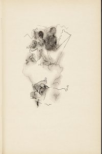 Illustratie door Jean Cocteau 'La Chambre'
