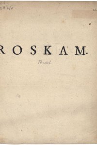 Titelpagina van 'Roskam'