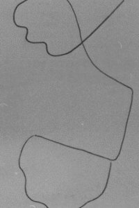 H.N. Werkman, schets voor 'Twee maskers' (D-101) [Fragment van groter blad] (Stedelijk Museum Amsterdam)