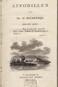 Titelpagina van 'Affodillen van Mr. W. Bilderdijk'