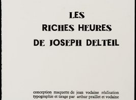 Titelpagina van 'Les riches heures de Joseph Delteil'