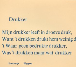 Gedicht van Huygens in 'Koppermaandag'
