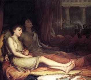 Sleep and His Half Brother Death door John William Waterhouse, 1874.