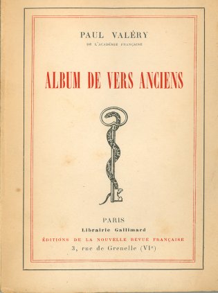 Omslag van Album de vers anciens (1927): exemplaar met opdracht van Paul Valéry aan Ghislaine de Menten de Horne 