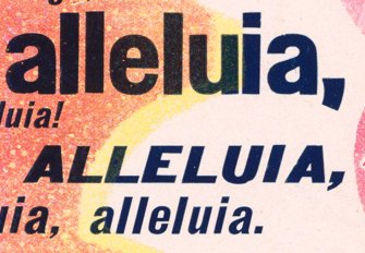 Alleluia (1941): detail