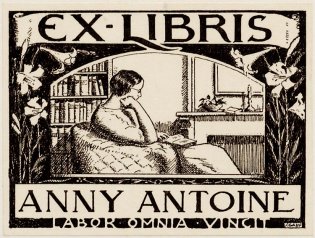 Ex-libris van Anny Antoine