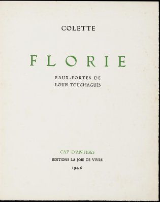 Florie, titelpagina