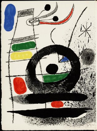 Frontispice, litho door Joan Miró 