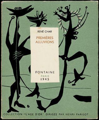 Omslag voor René Char, Premières alluvions (1946) 